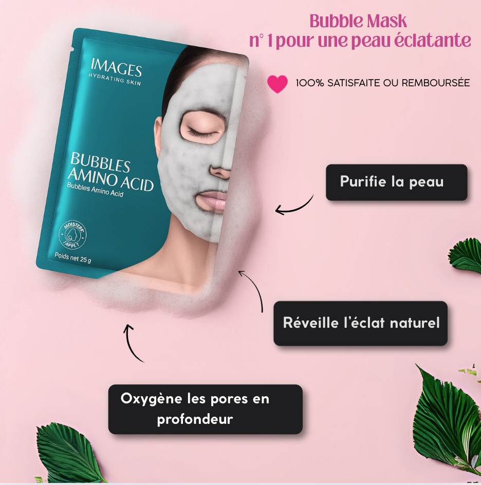 Masque à bulles oxygénant - Éclat immédiat
